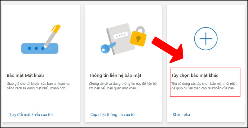 Tùy chọn bảo mật khác